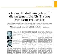 Referenz-Produktionssystem für die systematische Einführung von Lean Production